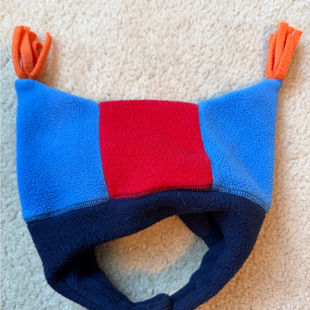 Hanna Andersson Blue and Red Kids winter Hat